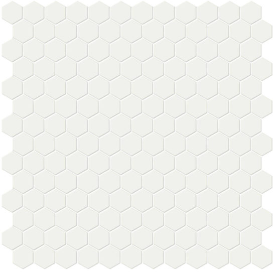 1" White Matte Hex Mosaic | Diversity Kitchen Bath & Tile
