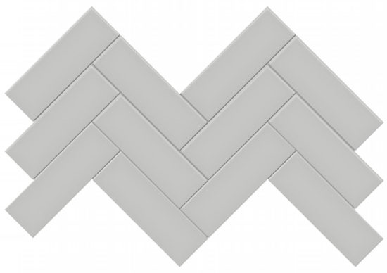 2x6 Loft Grey Matte Herringbone Mosaic | Diversity Kitchen Bath & Tile