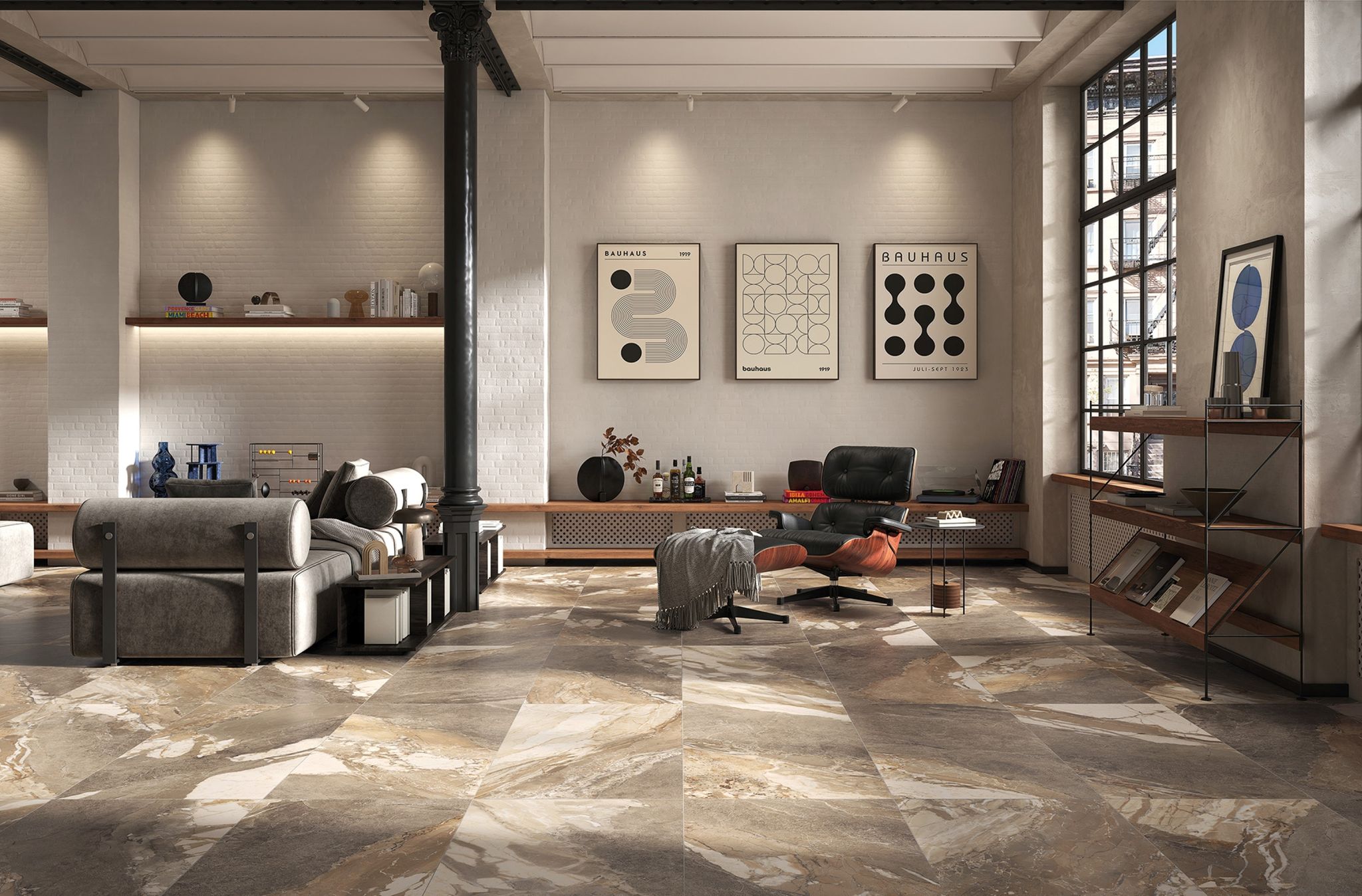 Dynasty Taupe Polished/Matte 24x48 1 | Diversity Kitchen Bath & Tile
