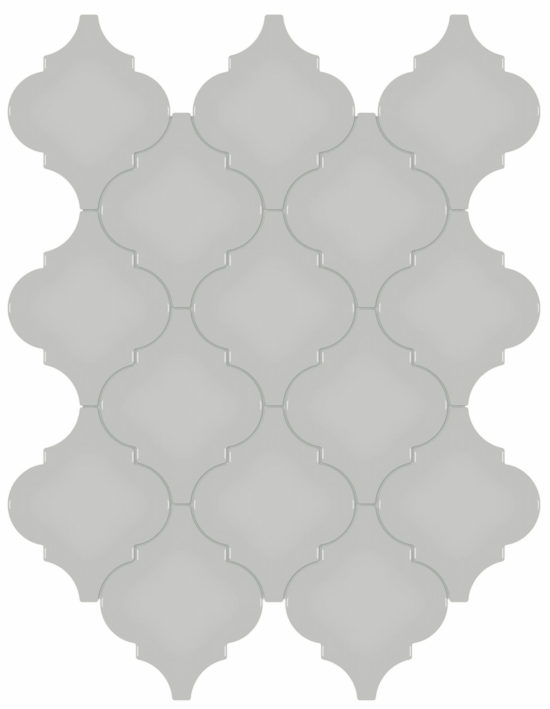 Loft Grey Glossy Arabesque Mosaic | Diversity Kitchen Bath & Tile