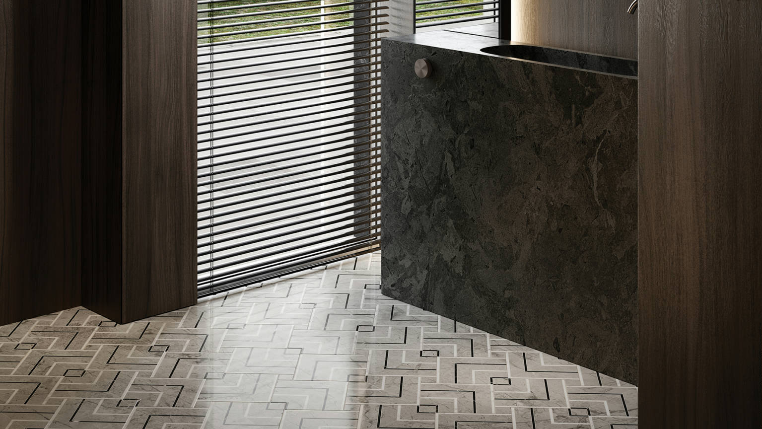 Luxury Roma Argento Picco Mosaic 2 | Diversity Kitchen Bath & Tile