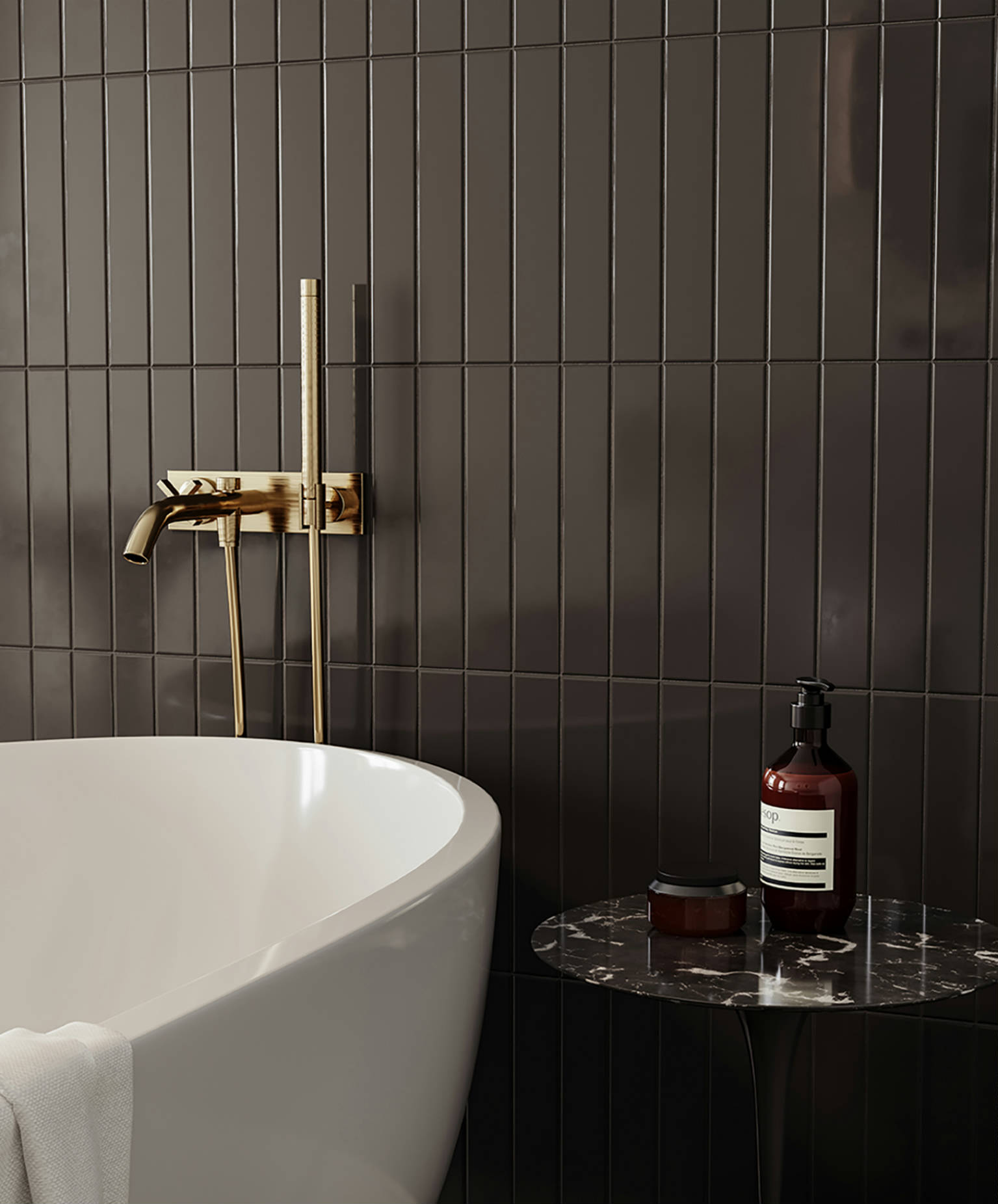 Traditions Retro Black Glossy 2x12  | Diversity Kitchen Bath & Tile