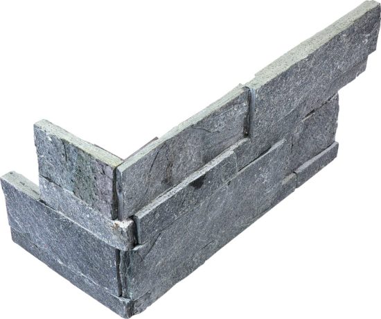 Ledger Stone 6x18 Astro Silver Assembled Corner